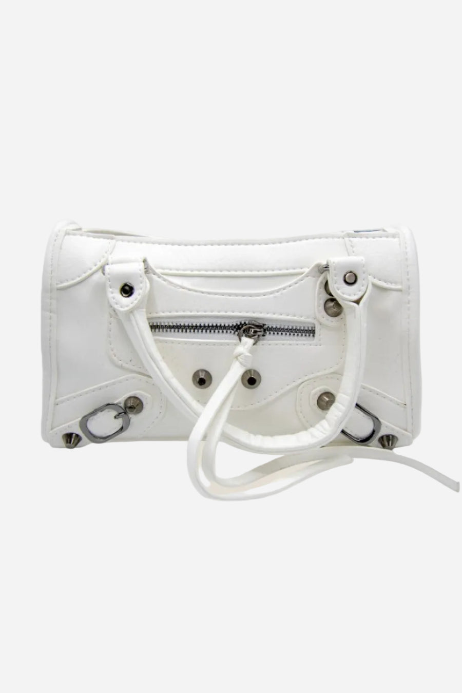 VYVA Angel Bag — Borsa a mano e tracolla in ecopelle bianca | White Edition