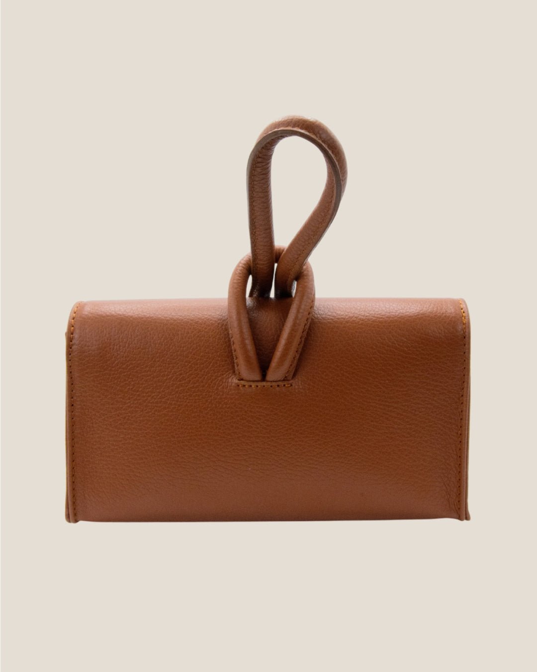 Borsa a mano e tracolla in pelle Sophie Cognac - Alidiluna