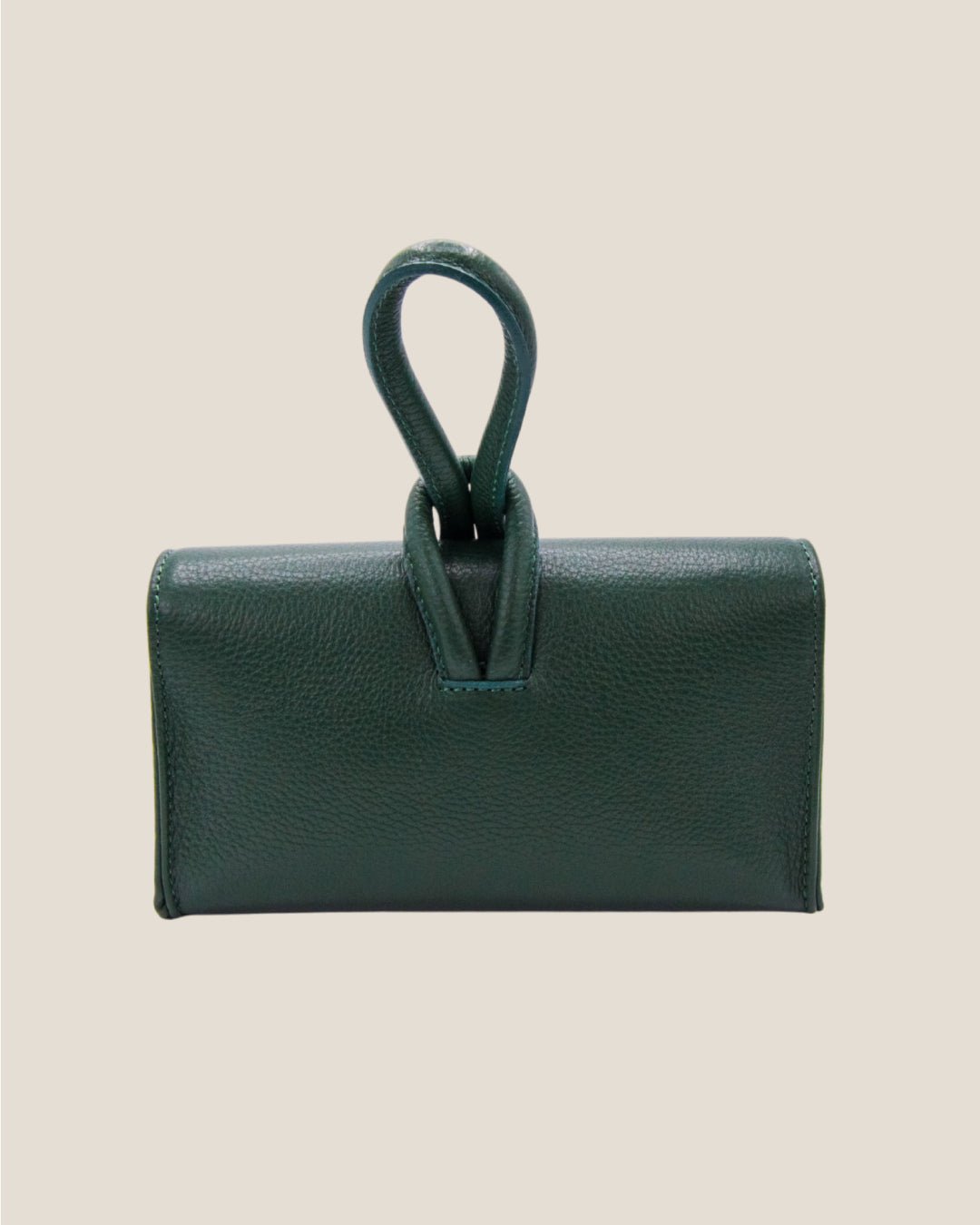 Borsa a mano e tracolla in pelle Sophie Verde - Alidiluna