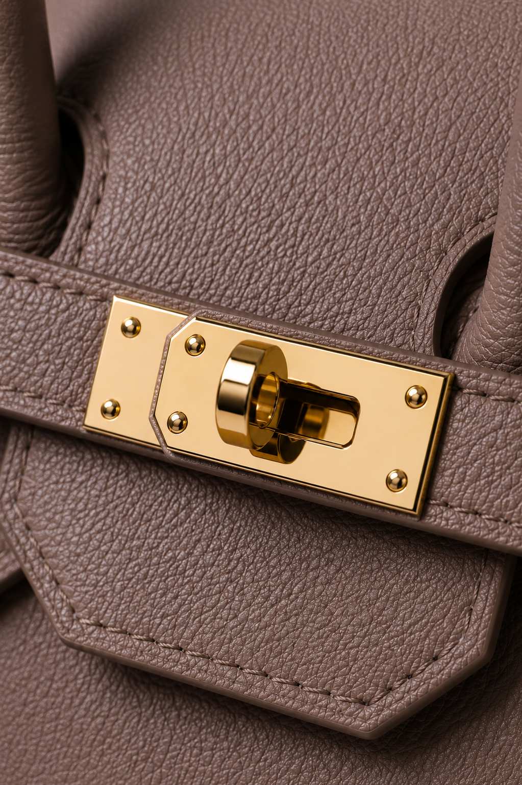 Borsa donna LUNA in vera pelle taupe