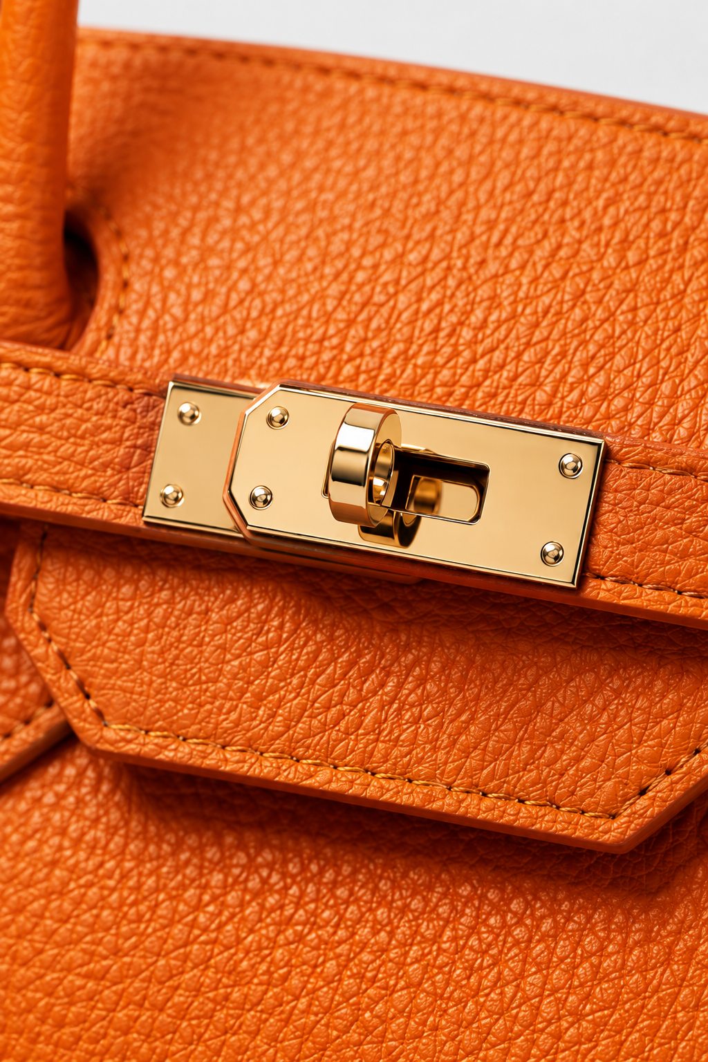 Borsa donna LUNA in vera pelle arancione