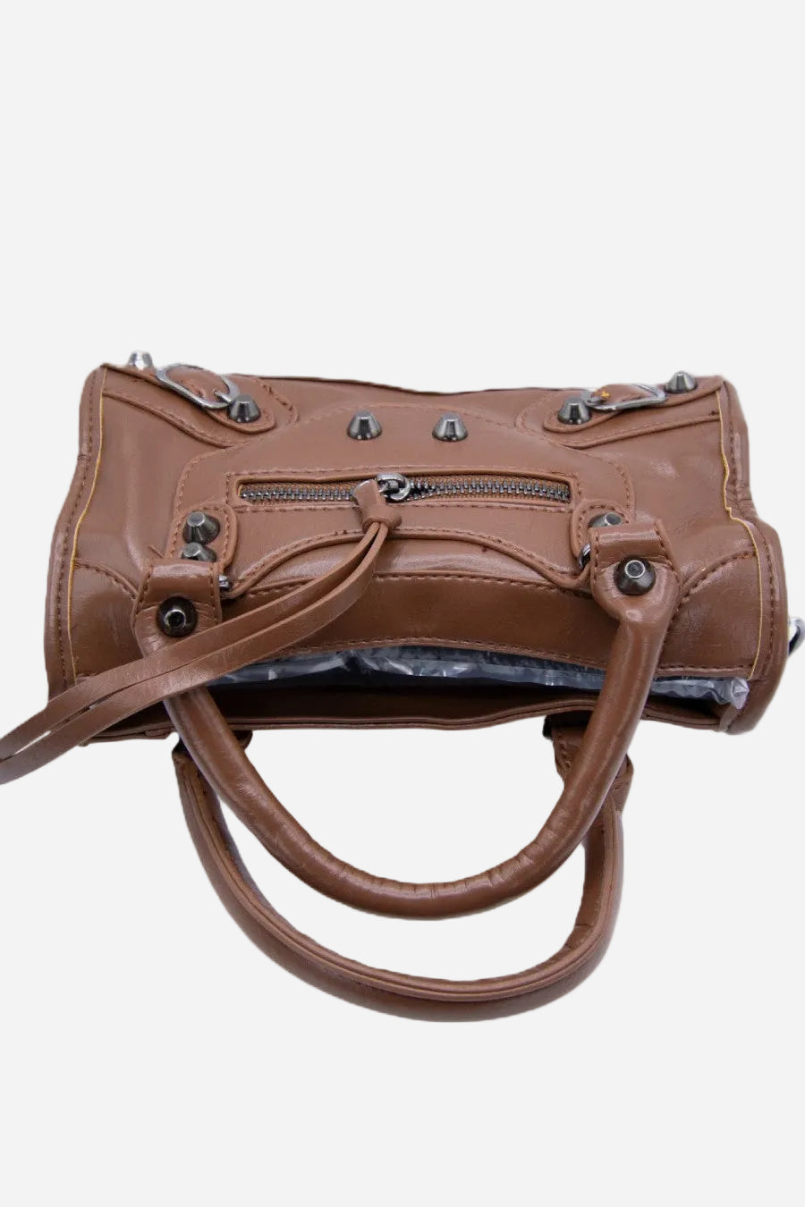 VYVA Choco Bag — Borsa a mano e tracolla in ecopelle marrone | Brown Street Edition