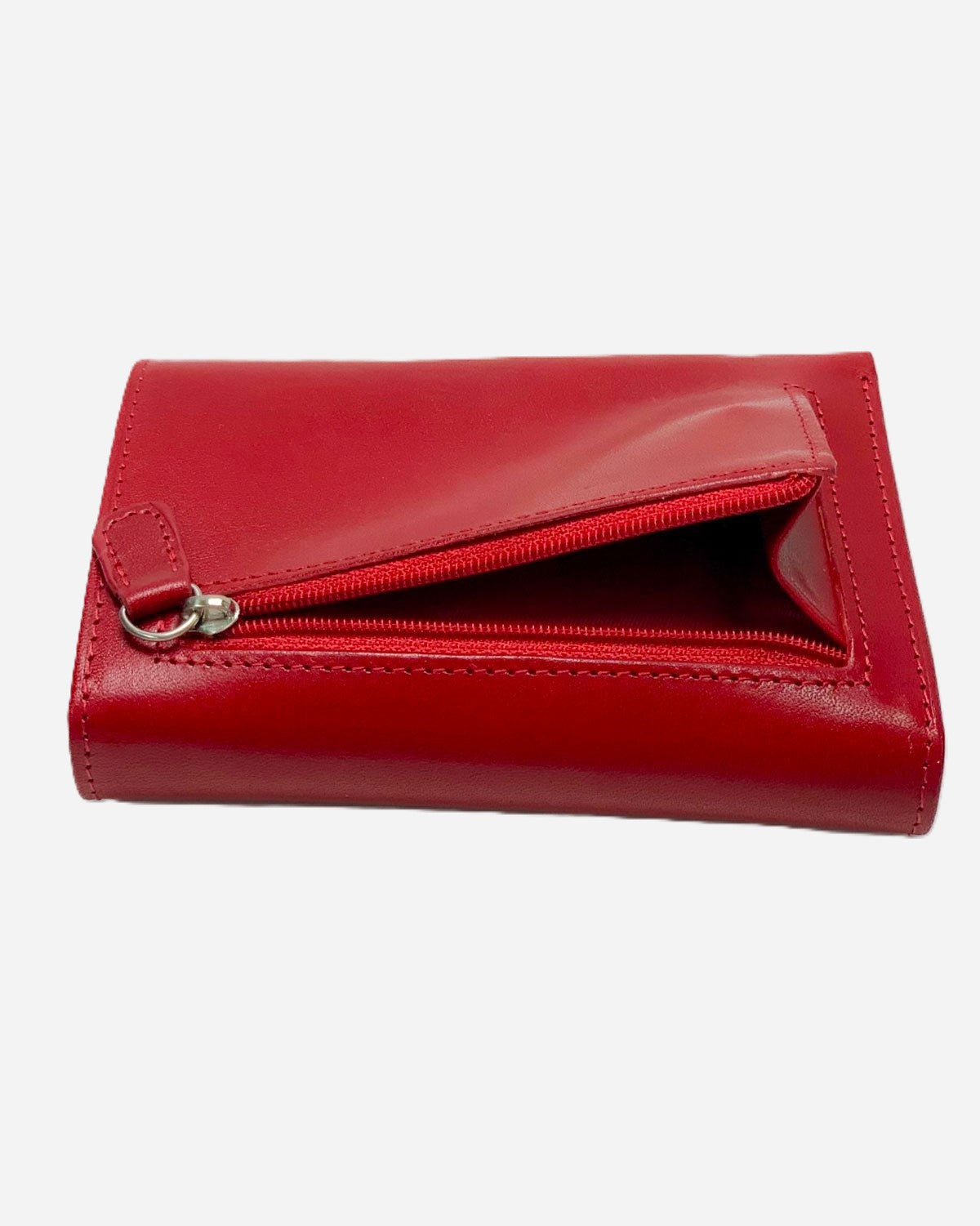 Portafoglio donna ERA in vera pelle rosso