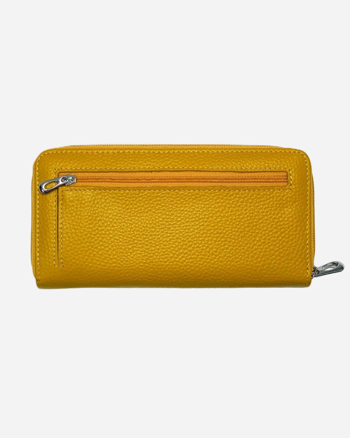 Portafoglio donna GIUNONE in vera pelle giallo
