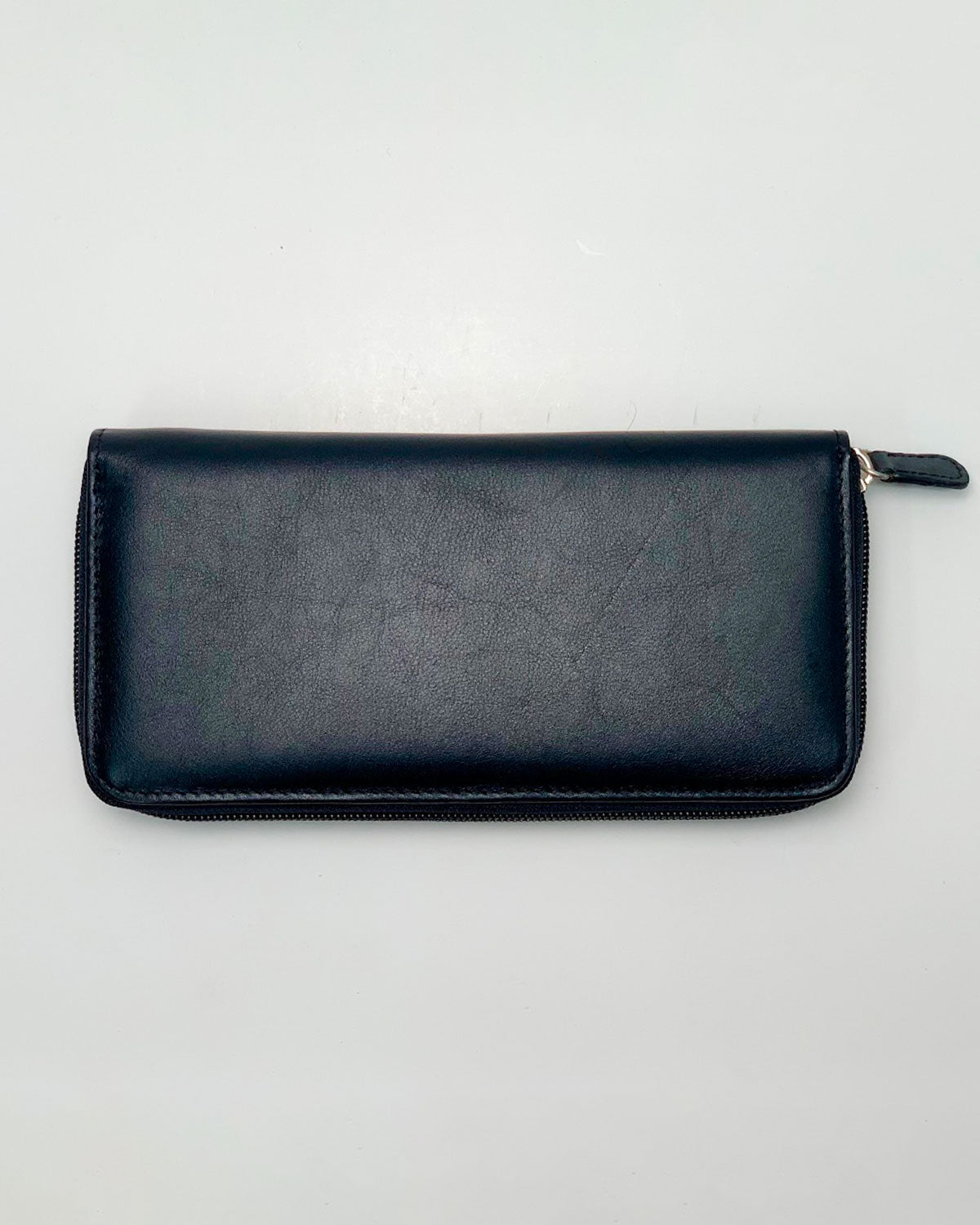 Portafoglio Portamonete Porta Carte donna Minerva in vera pelle artigianale Nero - Alidiluna