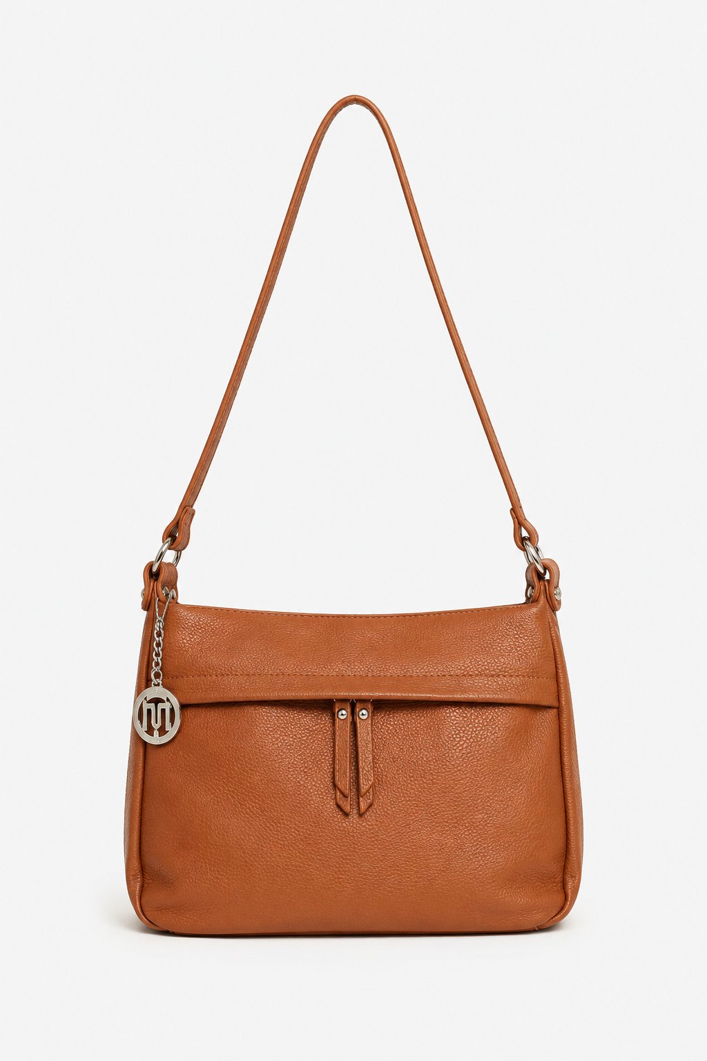 THEA — Borsa a Tracolla in Vera Pelle Cognac | Made in Italy