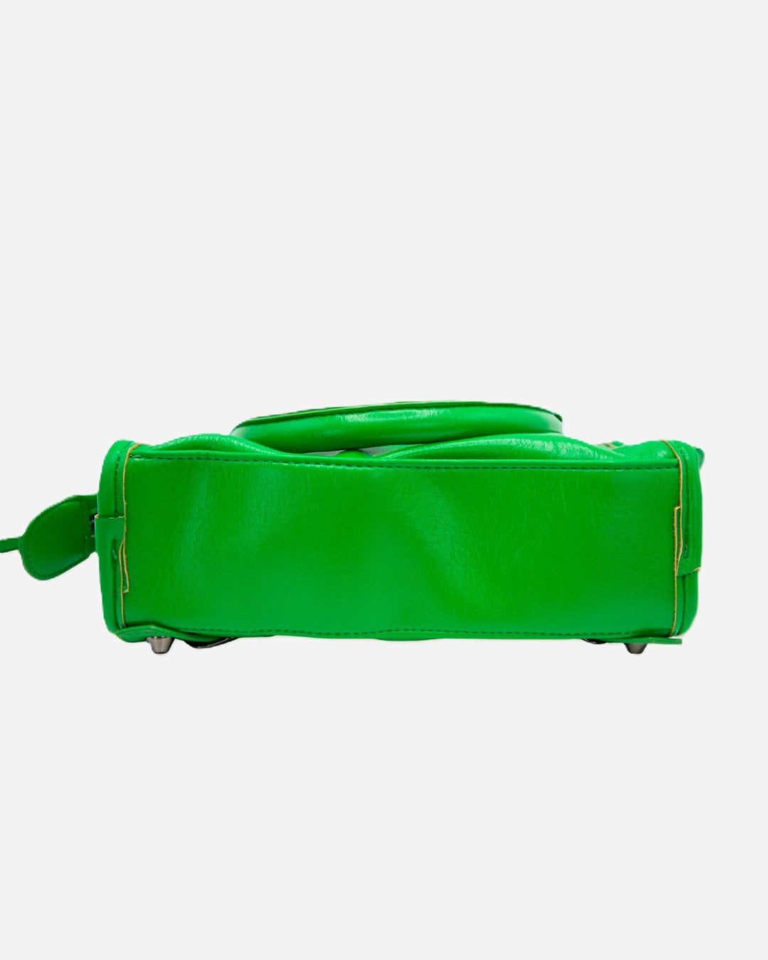 VYVA Neon Bag — Borsa a mano e tracolla in ecopelle verde neon | Green Pop Edition