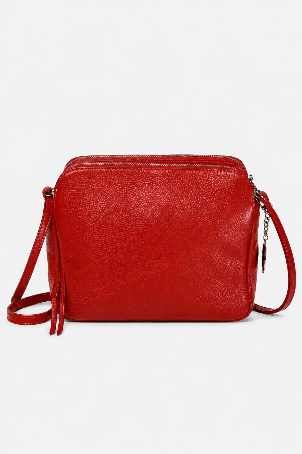 EDVIGE — Borsa a spalla in vera pelle rossa | Made in Italy