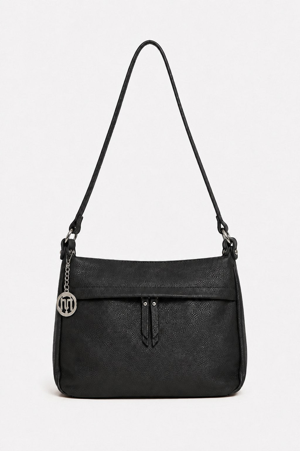 Thea Women's Shoulder Bag in Genuine Black Leather - Soft, Roomy, Versatile
