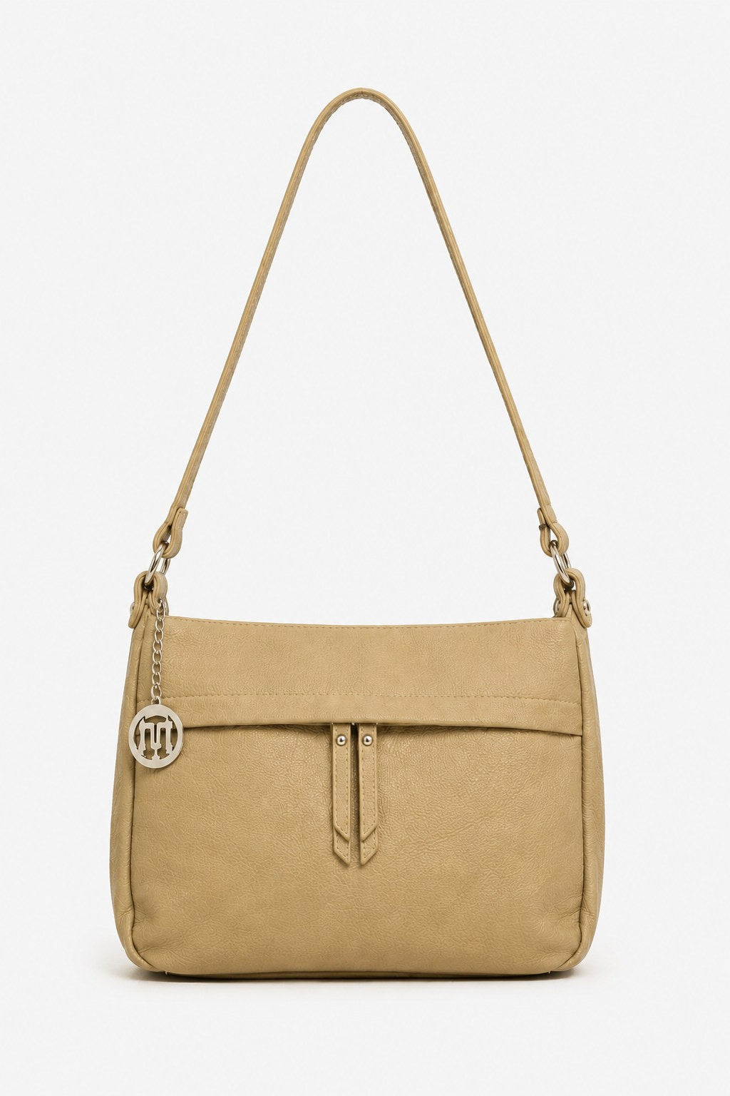 THEA — Borsa a Tracolla in Vera Pelle Taupe | Made in Italy