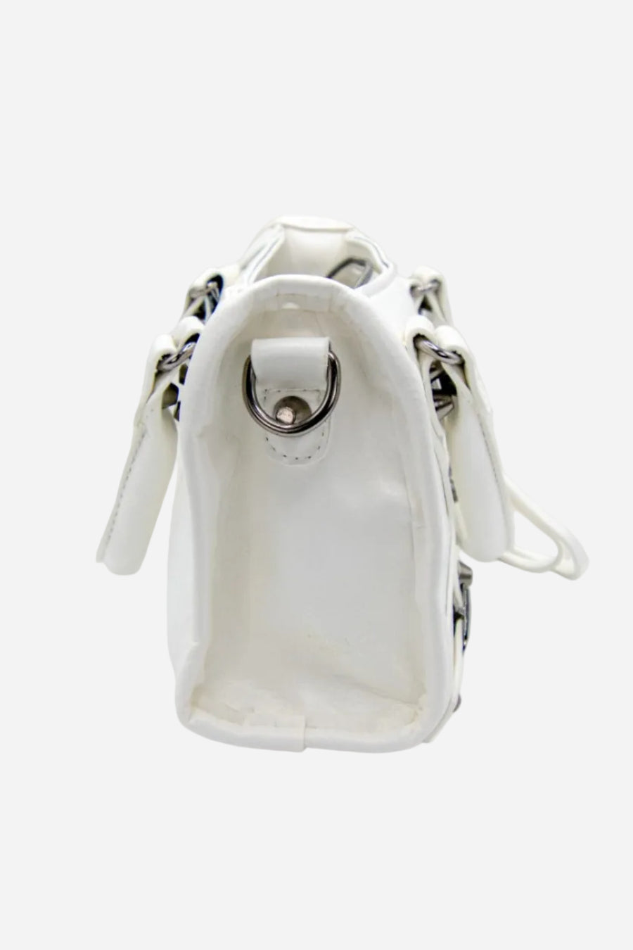 VYVA Angel Bag — Borsa a mano e tracolla in ecopelle bianca | White Edition
