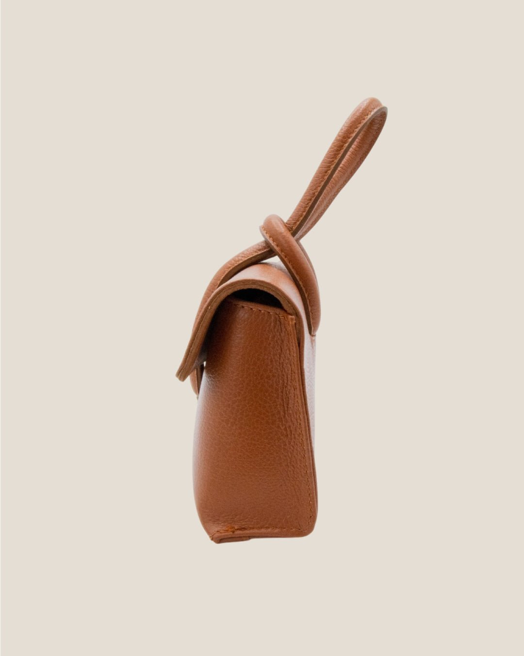 Borsa a mano e tracolla in pelle Sophie Cognac - Alidiluna