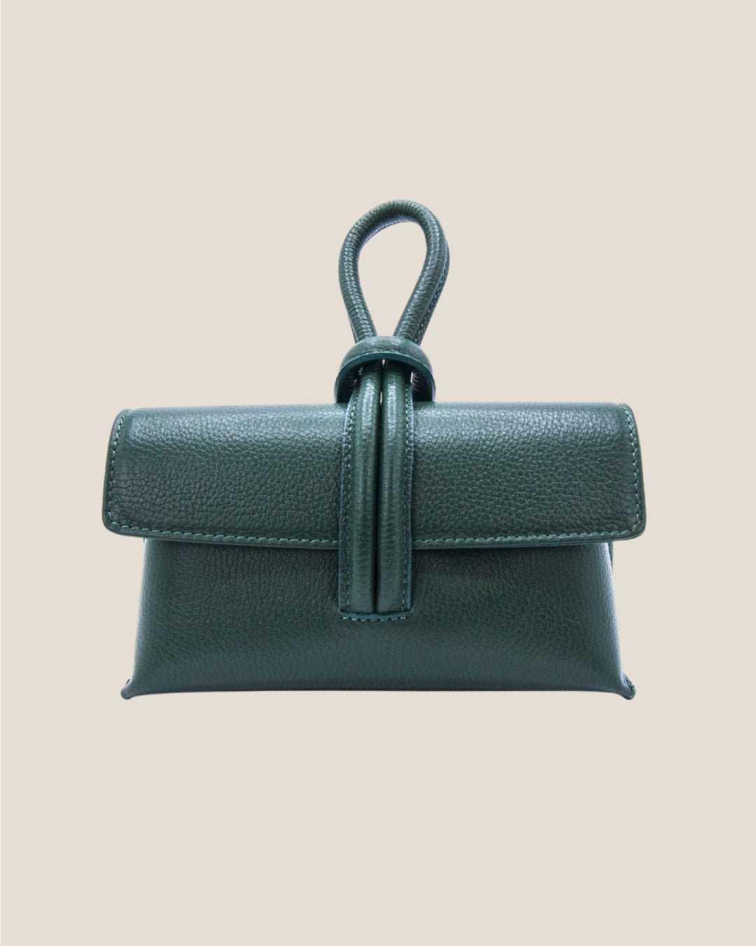 Borsa a mano e tracolla in pelle Sophie Verde - Alidiluna