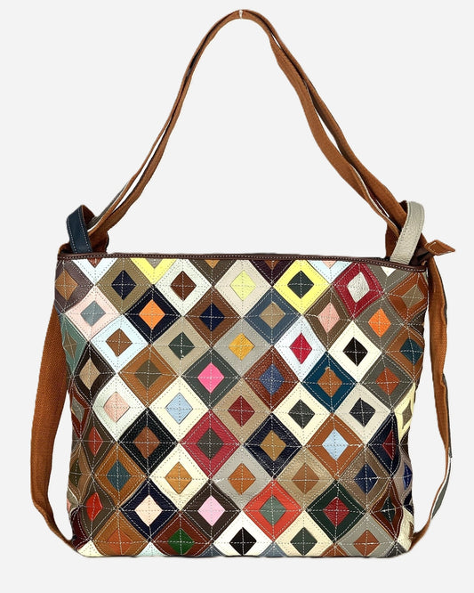 Borsa a spalla o Zaino donna Venusia  pelle non italiana