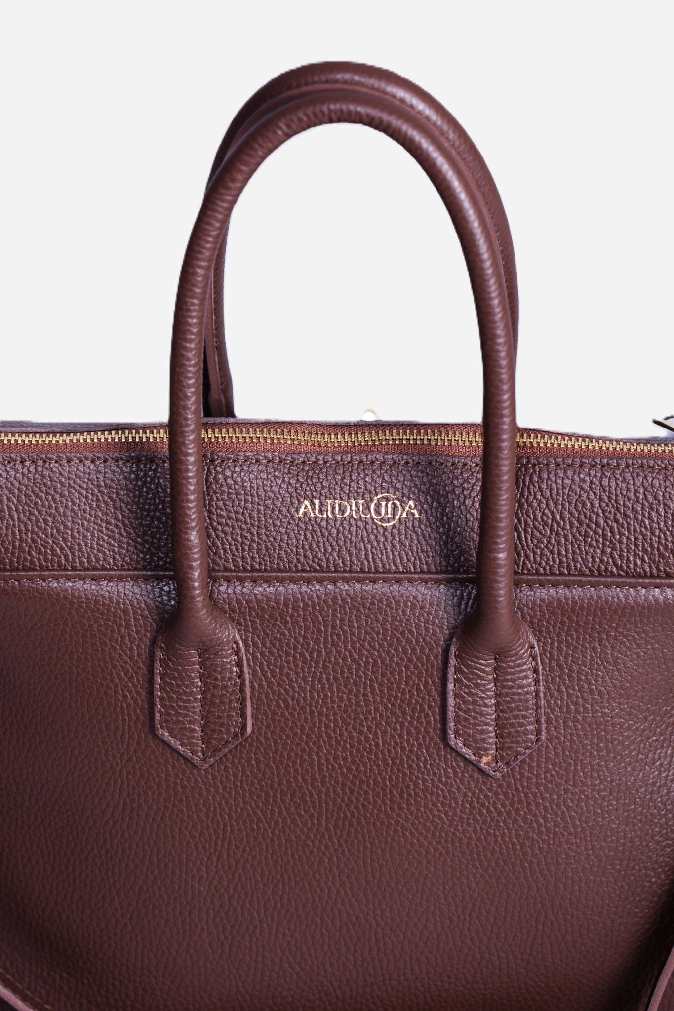 Borsa donna LUNA in vera pelle cioccolato