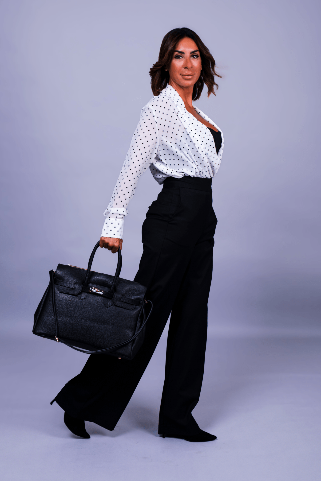 Borsa Donna LUNA in Vera Pelle Nero Made in Italy – Eleganza Artigianale - Alidiluna