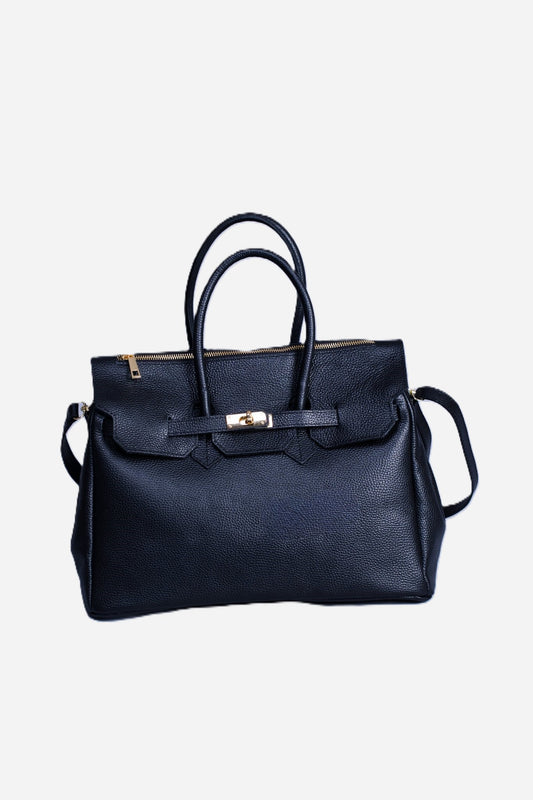 Borsa donna LUNA in vera pelle nero