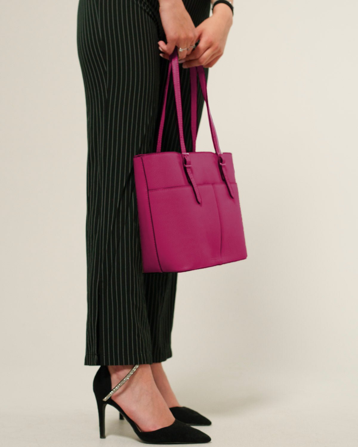 Borsa Donna Monica Vera Pelle Vino Elegante - Alidiluna