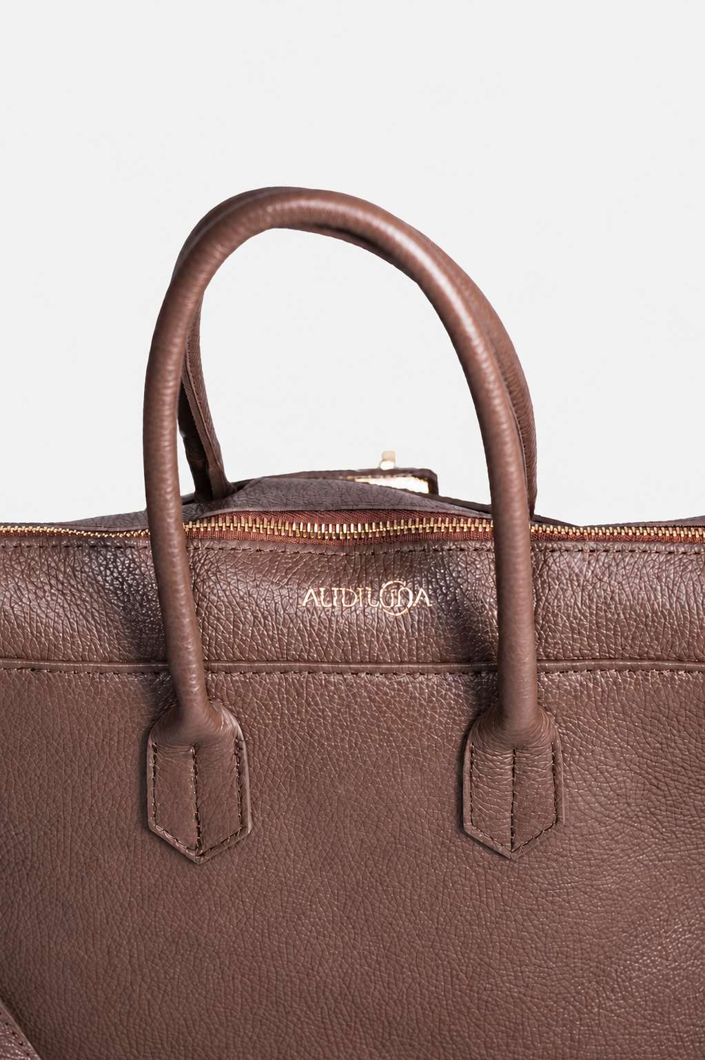 Borsa donna LUNA in vera pelle taupe