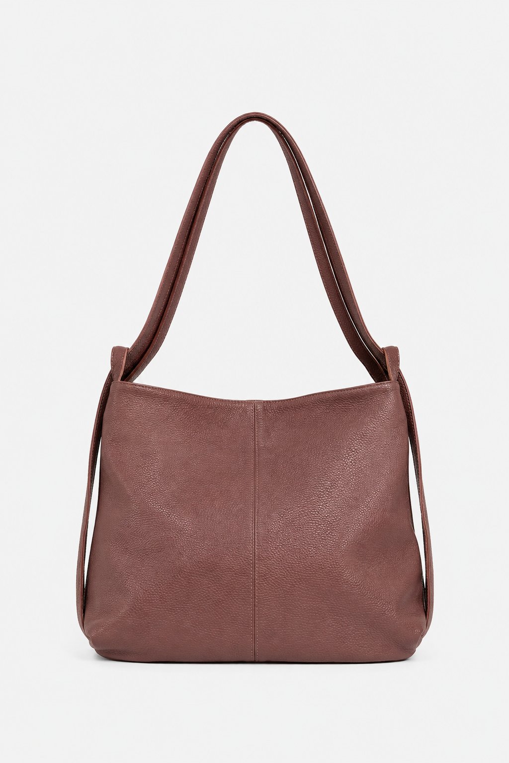 Francesca Women's Shoulder Bag Backpack Genuine Brown Leather Versatile Practical