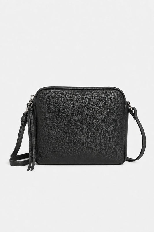 EDVIGE — Borsa a spalla in vera pelle nera | Made in Italy