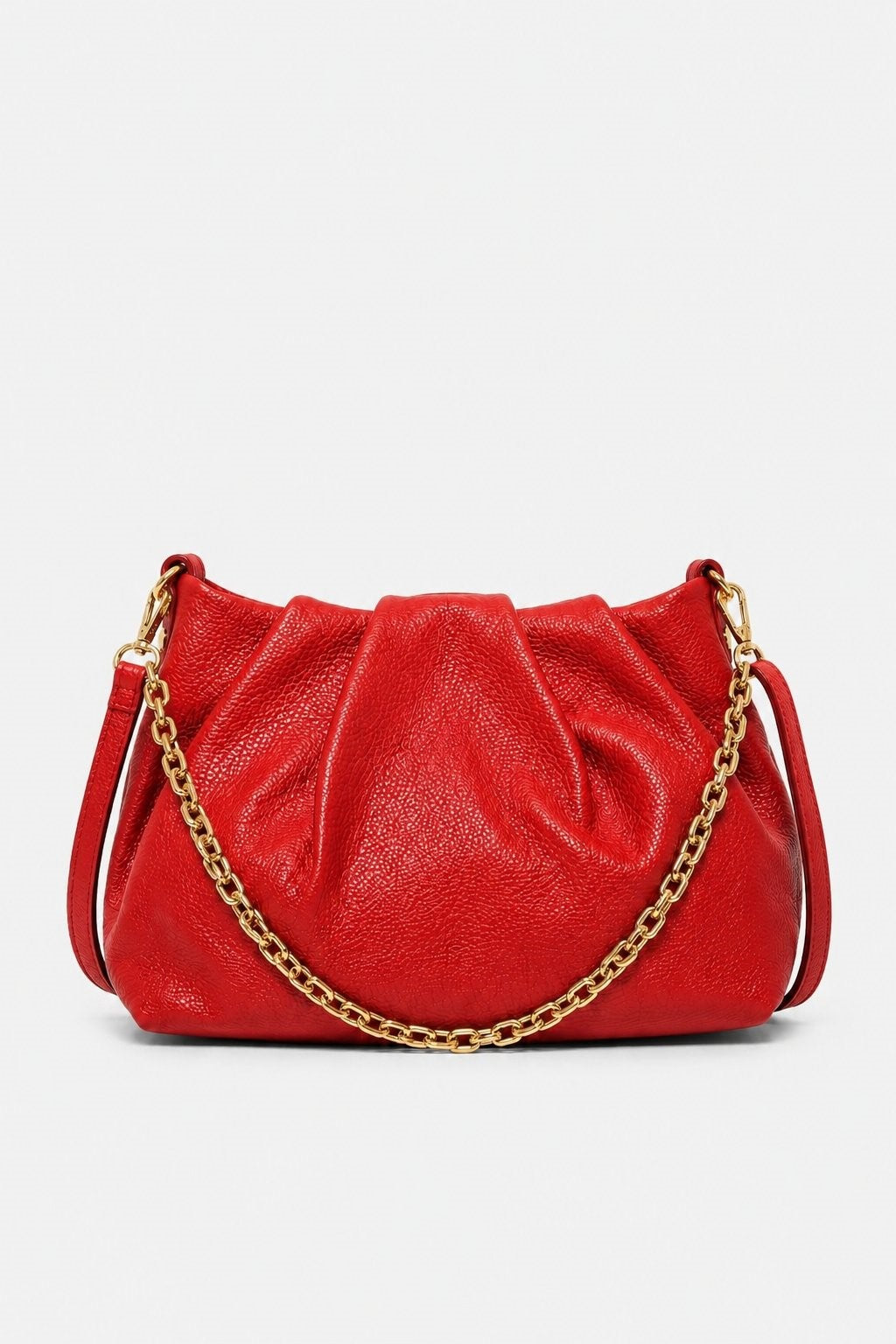 Lauretana Women's Bag in Genuine Red Leather, Elegant and Soft