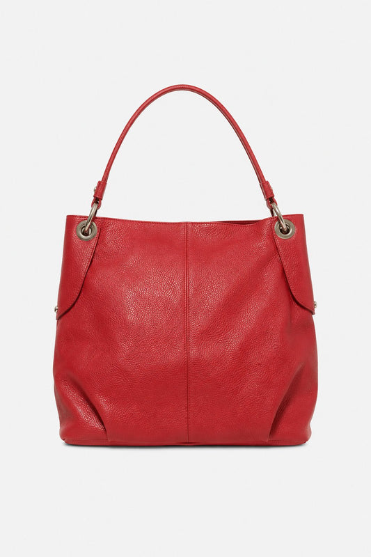 Borsa a Mano Donna GIULIANA in Vera Pelle Rosso | Made in Italy