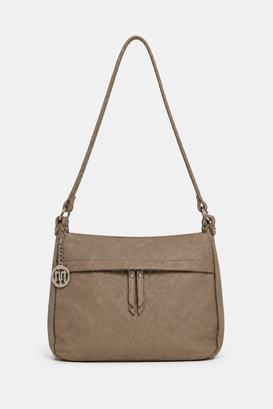 THEA — Borsa a Tracolla in Vera Pelle Fango | Made in Italy