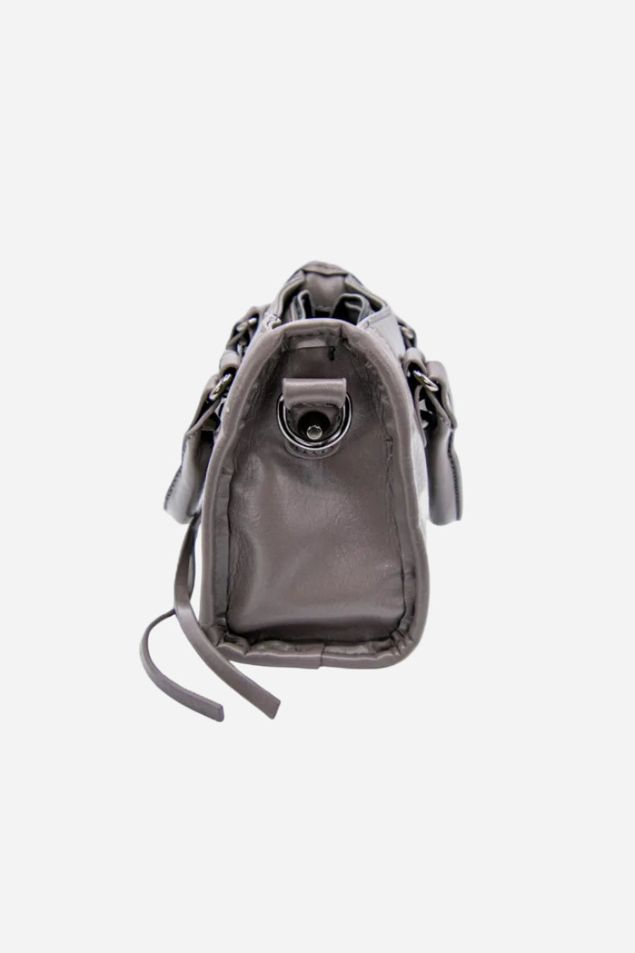 VYVA Grey Vibe — Borsa a mano e tracolla in ecopelle grigia | Urban Edition