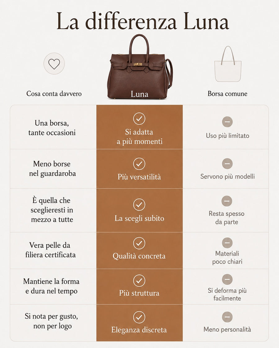 La differenza Luna confronto con borsa comune