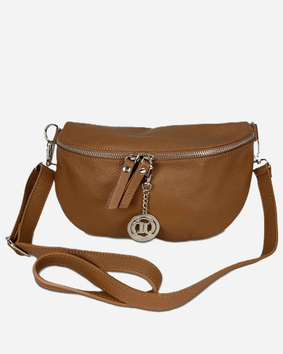Marsupio Donna EMMA in Vera Pelle Marrone | Made in Italy