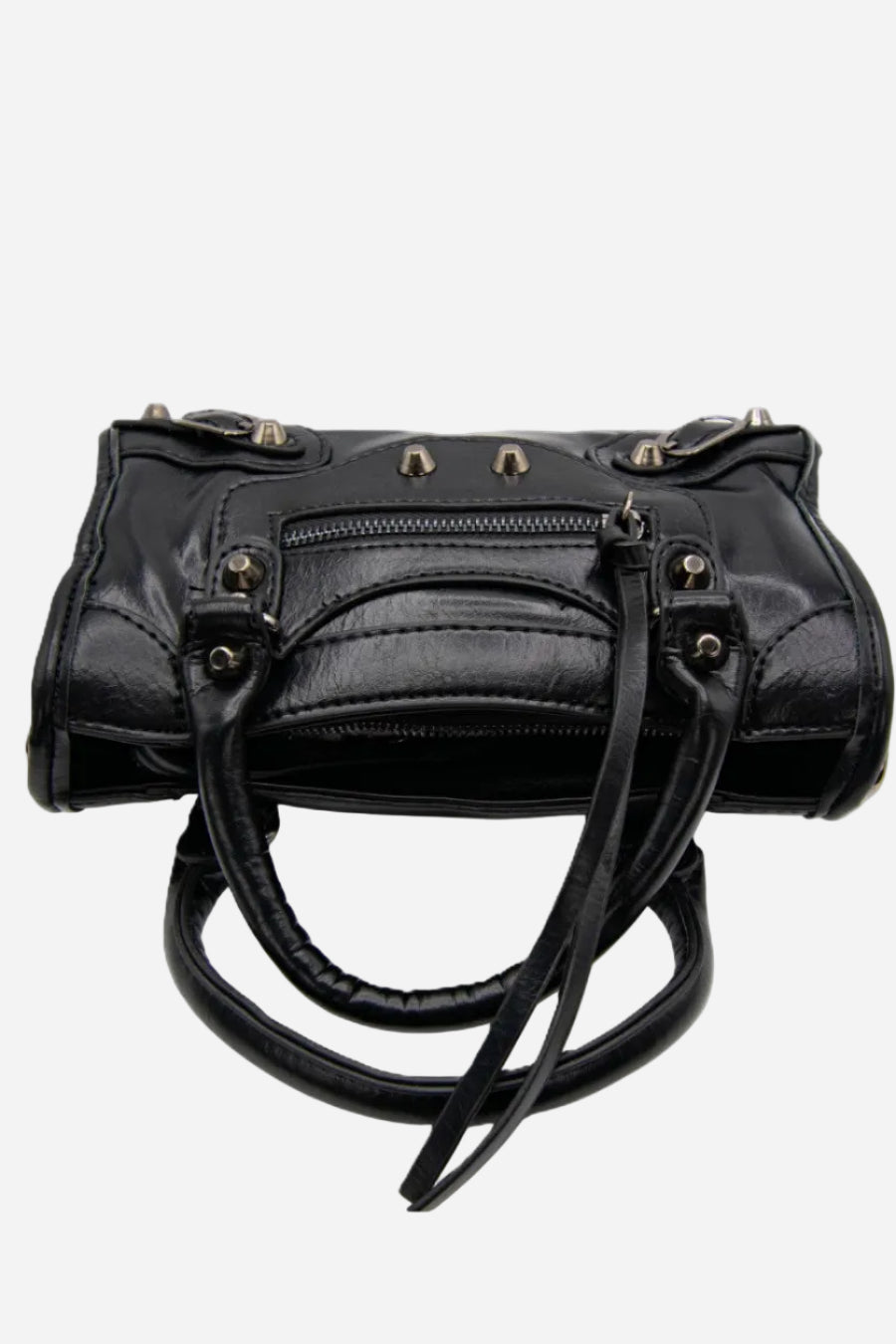 VYVA Rebel Bag — Borsa a mano e tracolla in ecopelle nera | Black Edition