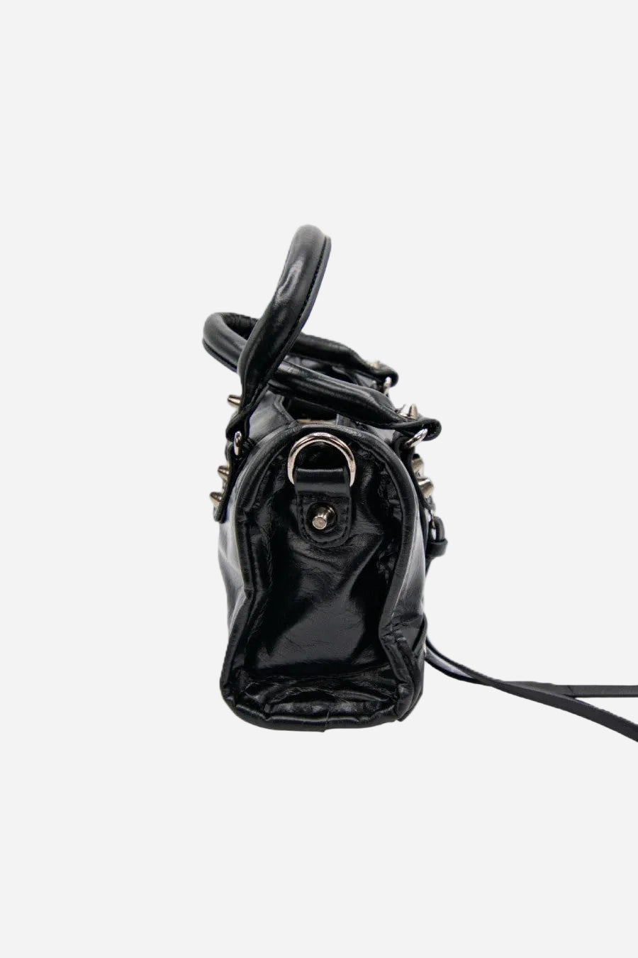 VYVA Rebel Bag — Borsa a mano e tracolla in ecopelle nera | Black Edition