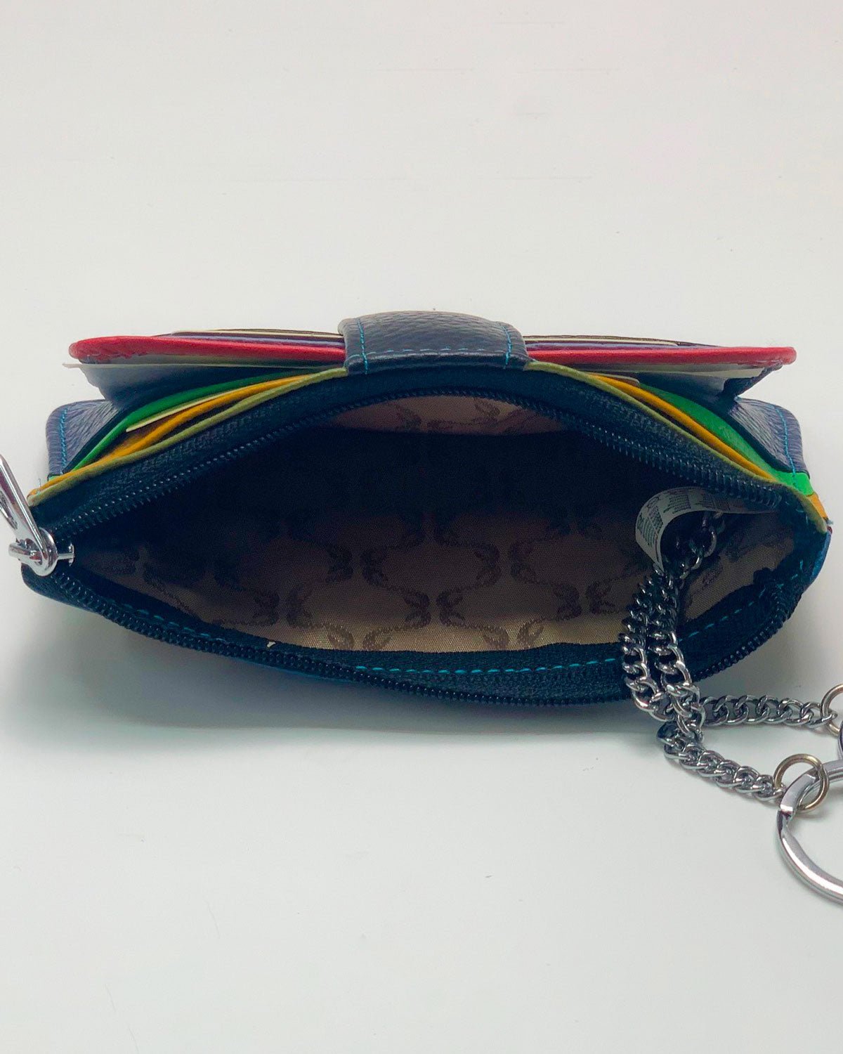 Porta carte portamonete Zeus uomo in pelle Nero multicolore - Alidiluna