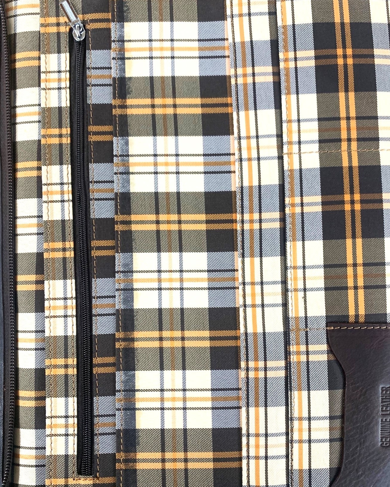 Portadocumenti in pelle caffè - Alidiluna