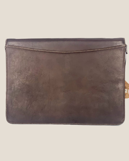 Portadocumenti in pelle caffè - Alidiluna