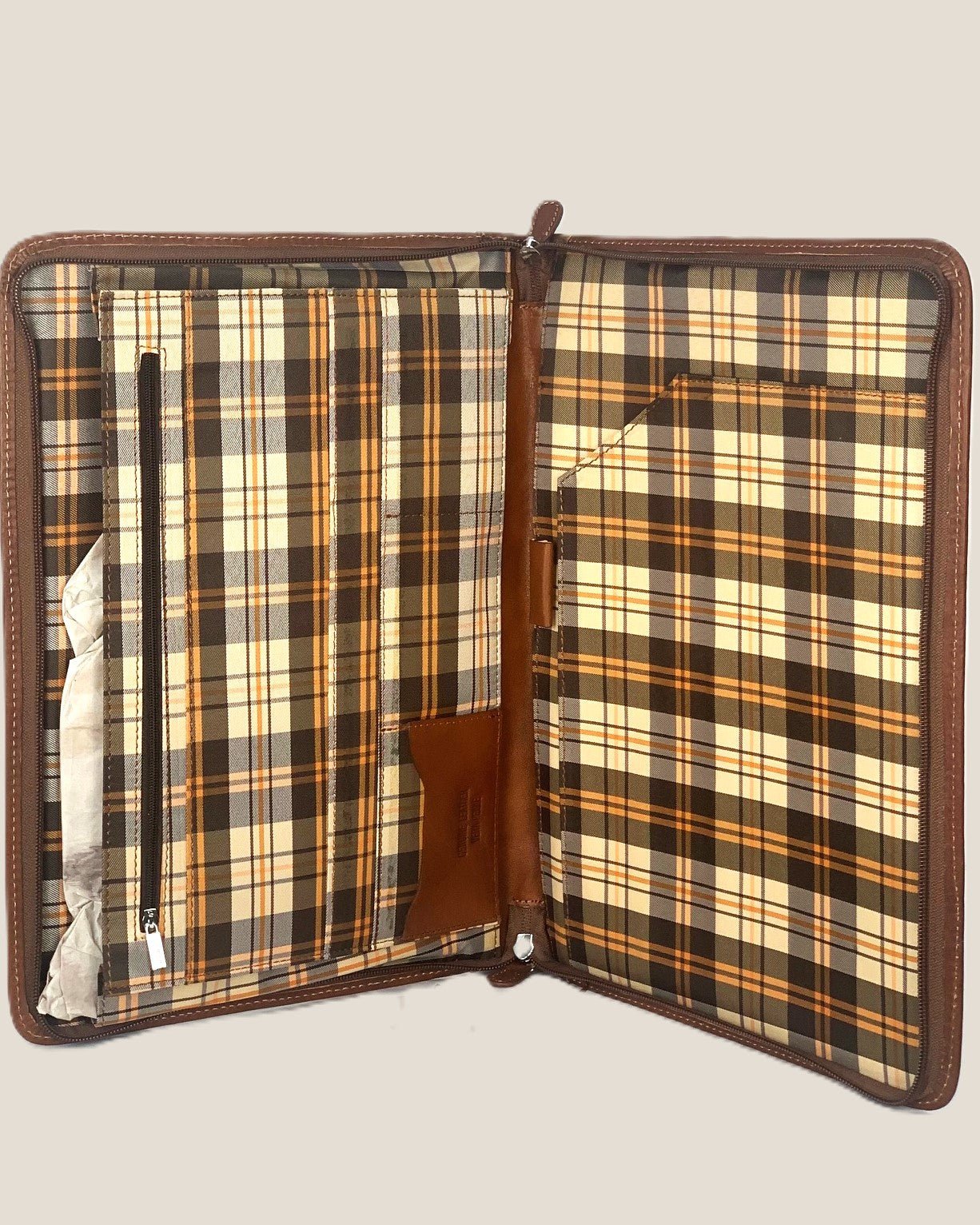 Portadocumenti in pelle marrone - Alidiluna