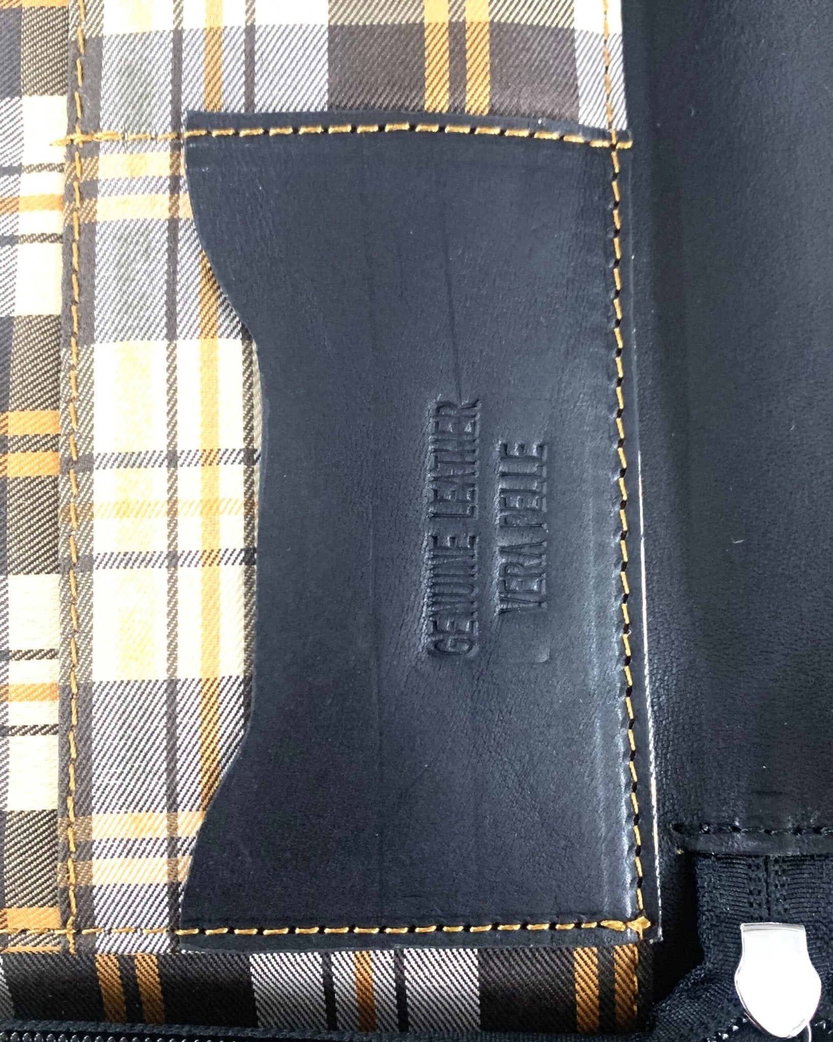 Portadocumenti in pelle nero - Alidiluna