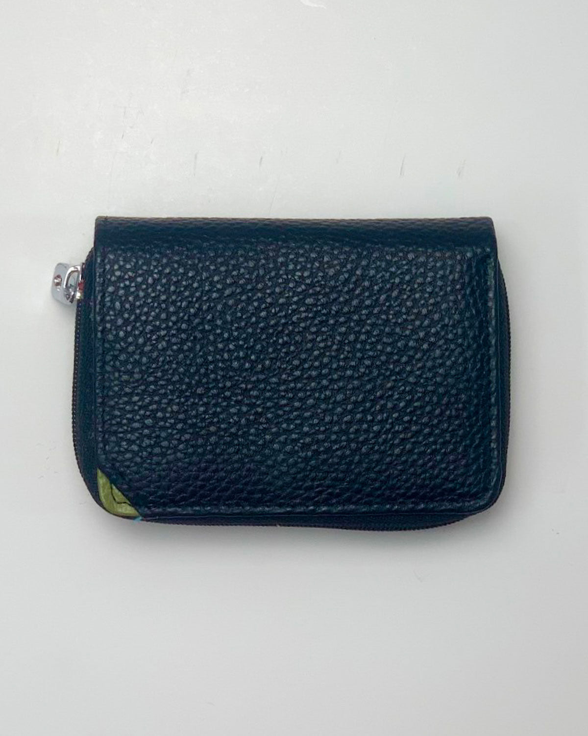 Portafoglio Portamonete Porta Carte donna Afrodite in vera pelle artigianale Nero - Alidiluna