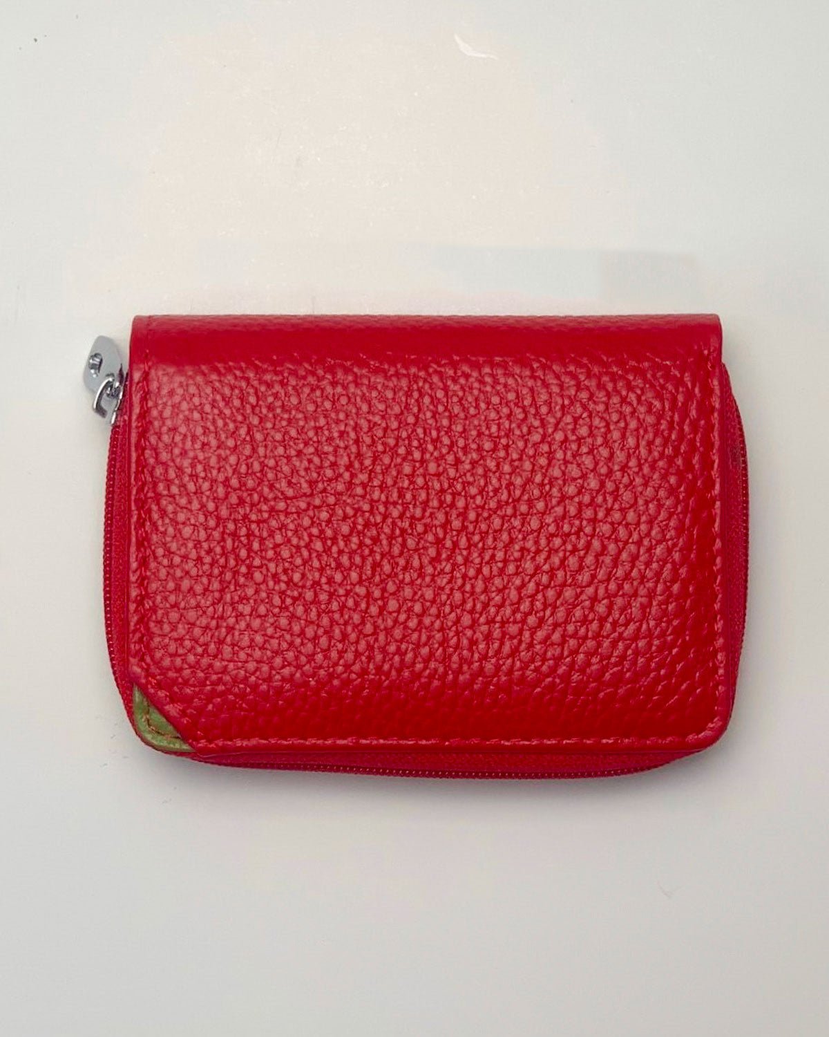 Portafoglio Portamonete Porta Carte donna Afrodite in vera pelle artigianale Rosso - Alidiluna