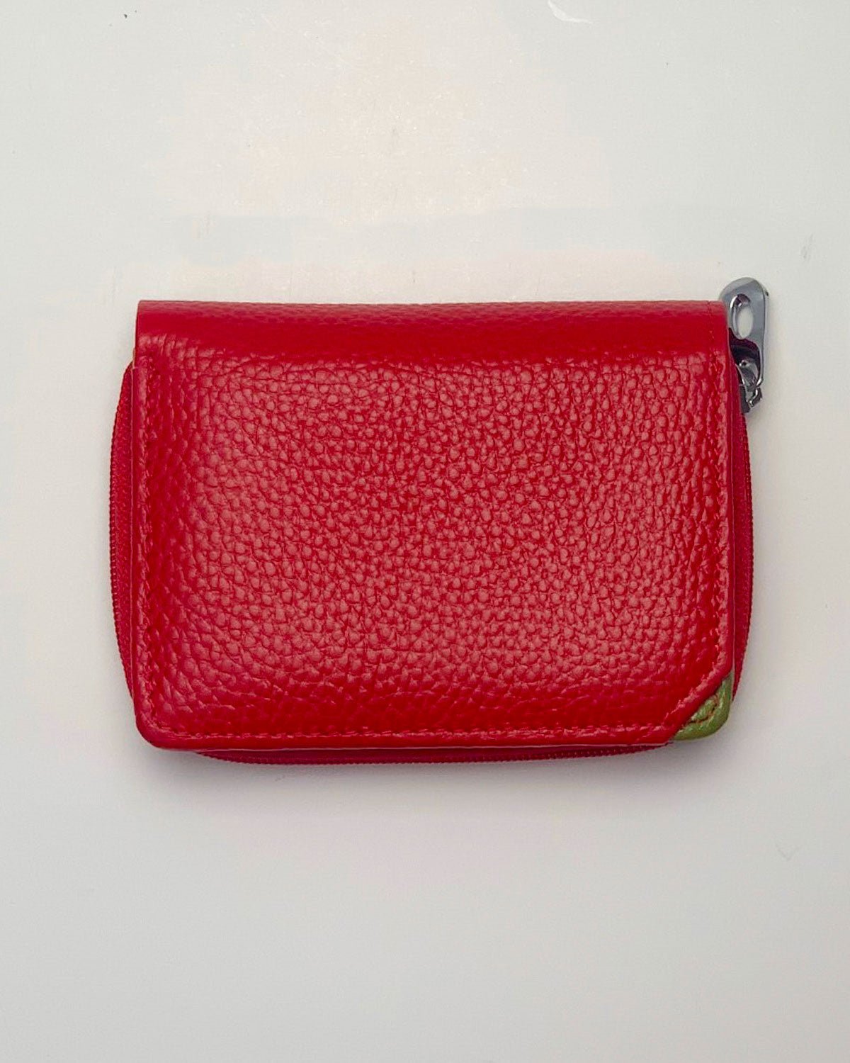 Portafoglio Portamonete Porta Carte donna Afrodite in vera pelle artigianale Rosso - Alidiluna