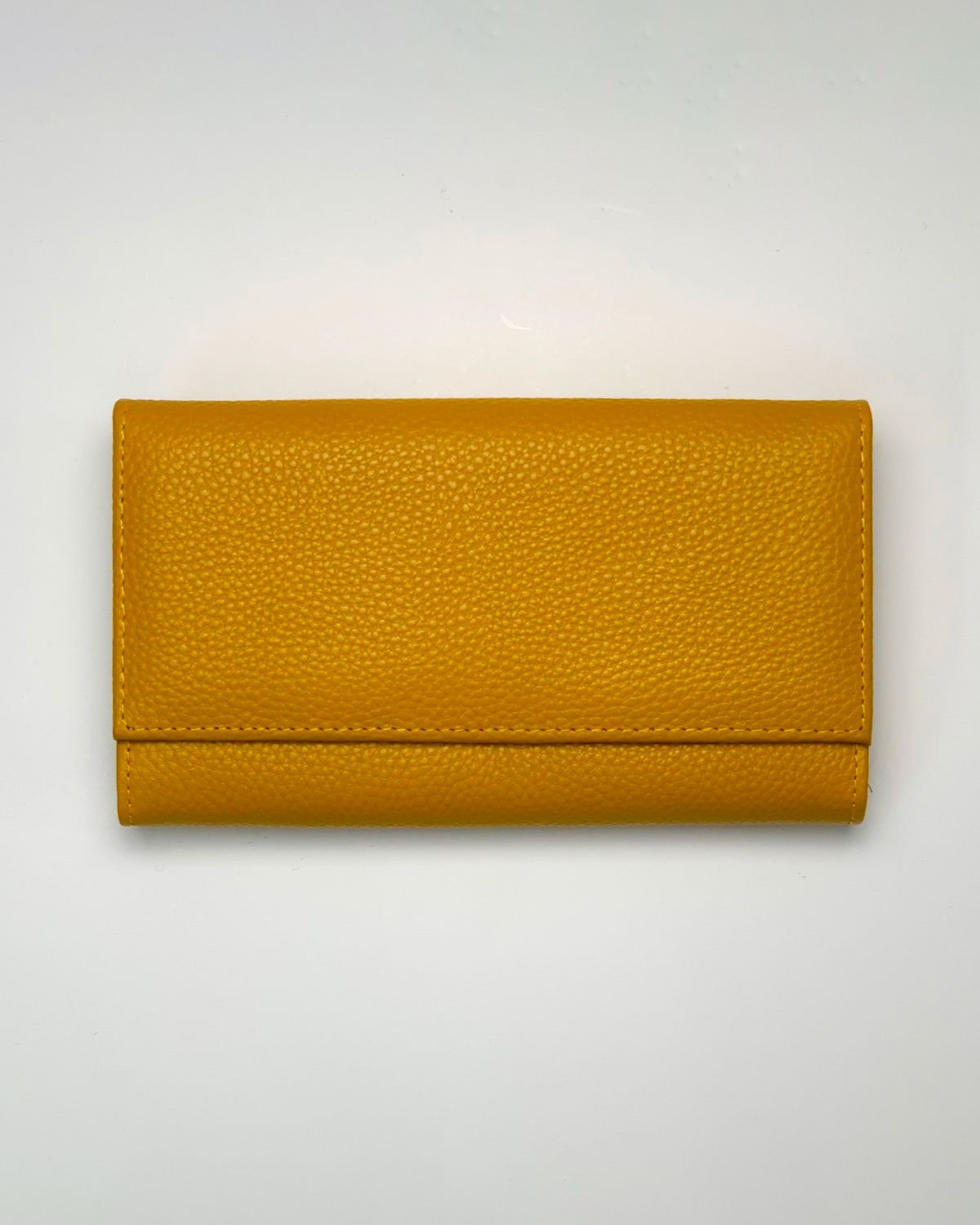 Portafoglio Portamonete Porta Carte donna Athena in vera pelle artigianale Giallo - Alidiluna