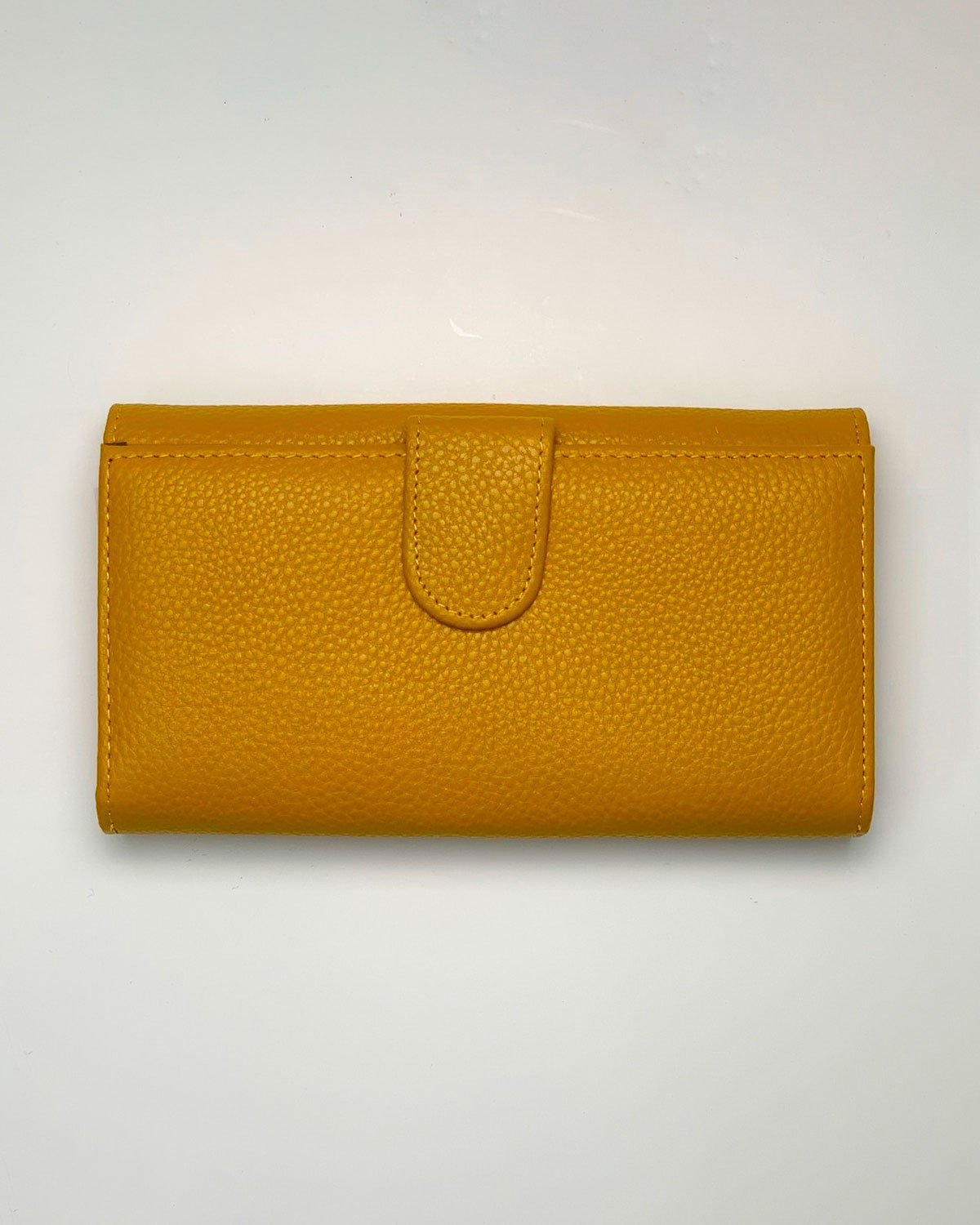 Portafoglio Portamonete Porta Carte donna Athena in vera pelle artigianale Giallo - Alidiluna