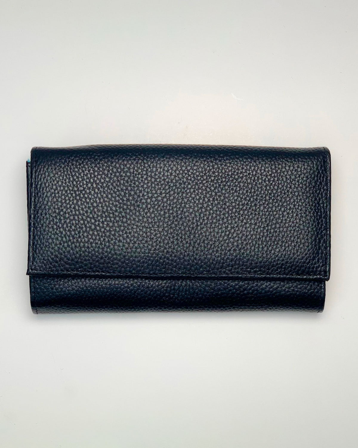 Portafoglio Portamonete Porta Carte donna Athena in vera pelle artigianale Nero made in italy - Alidiluna