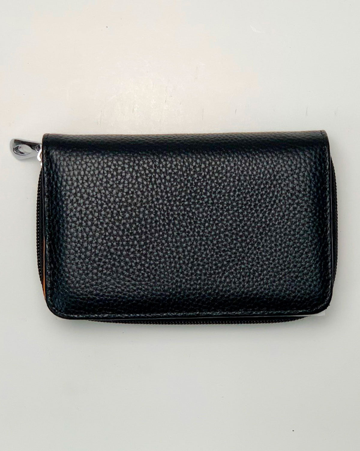 Portafoglio Portamonete Porta Carte donna Demetra in vera pelle artigianale nero - Alidiluna