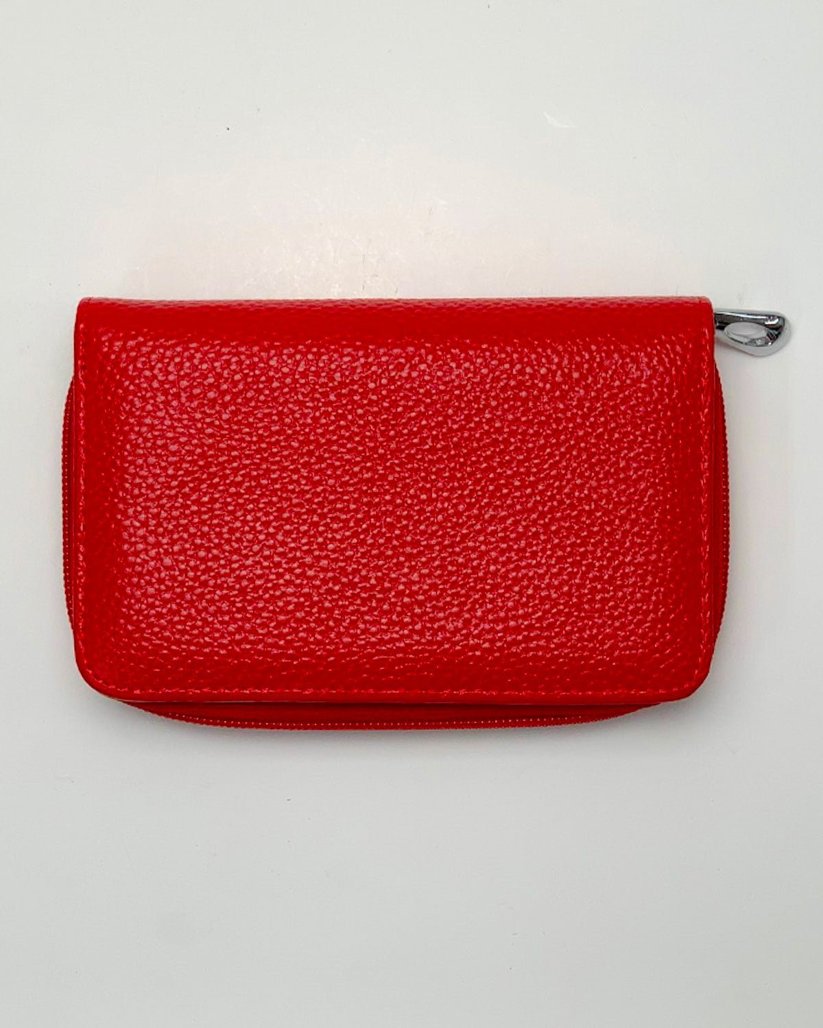 Portafoglio Portamonete Porta Carte donna Demetra in vera pelle artigianale rosso - Alidiluna