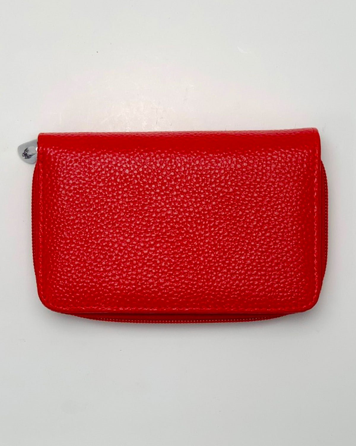 Portafoglio Portamonete Porta Carte donna Demetra in vera pelle artigianale rosso - Alidiluna