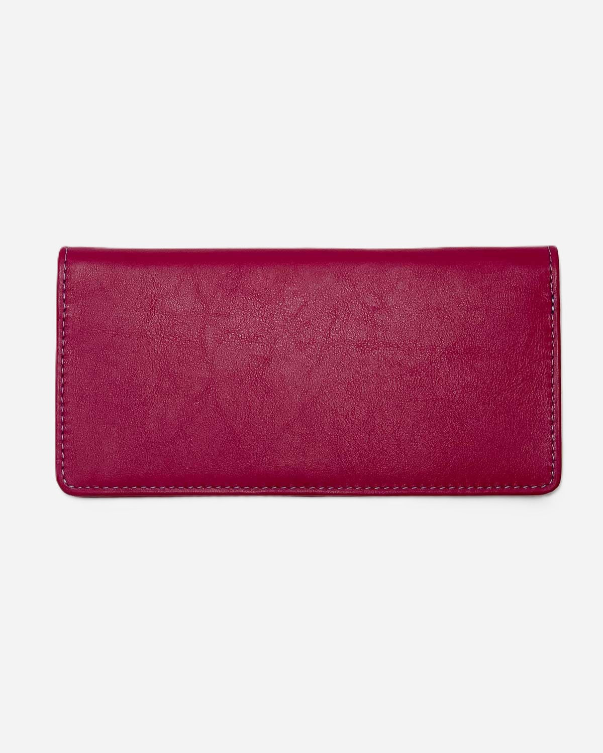 Diana Women's Wallet Coin Purse Card Holder in Genuine Handcrafted Cyclamen Leather