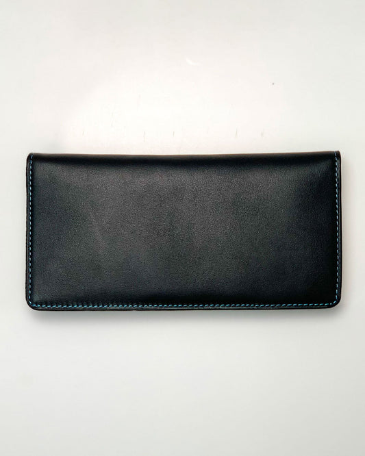 Portafoglio Portamonete Porta Carte donna Diana in vera pelle artigianale Nero - Alidiluna