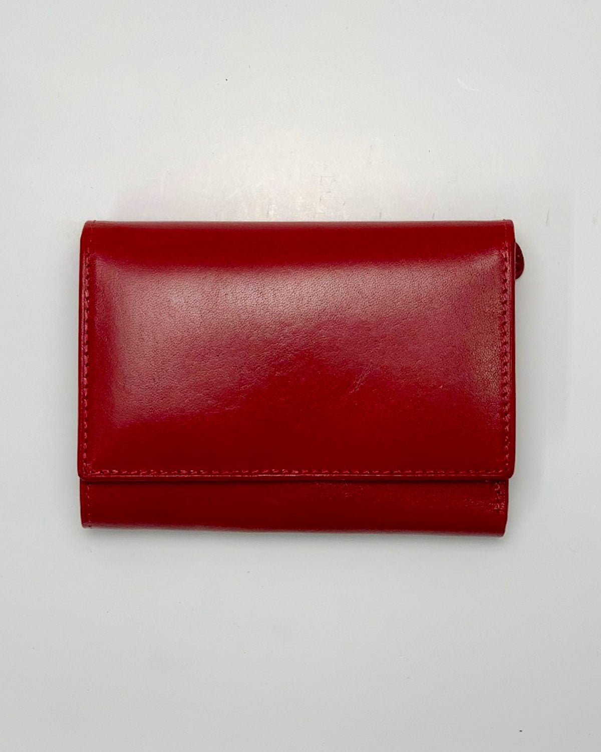 Portafoglio Portamonete Porta Carte donna Era in vera pelle artigianale Rosso - Alidiluna